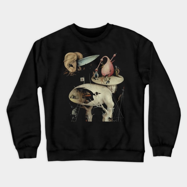 Tree Man, Surreal, Hieronymus Bosch, The Garden of Earthly Delights Crewneck Sweatshirt by VintageArtwork